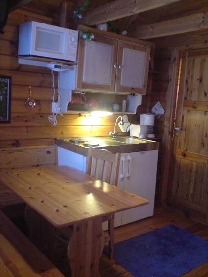 The kitchen corner in house no 2 in Husavik North Iceland
